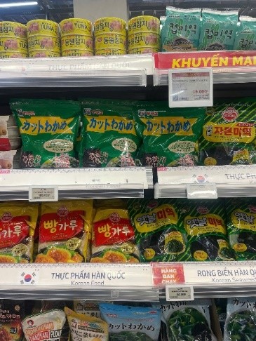 Hình ảnh Rong biển Wakame Nhật Bản do Lập Sơn phân phối tại Aeon Tạ Quang Bửu